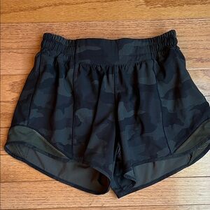 lululemon athletica Black Camouflage Athletic Shorts